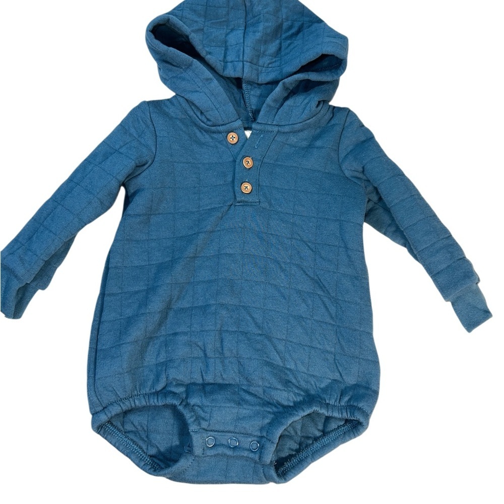 Carter's Quilted Blue Baby Romper